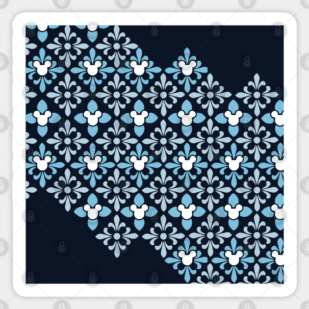 Indigo Hidden Character Pattern Sticker by kimhutton